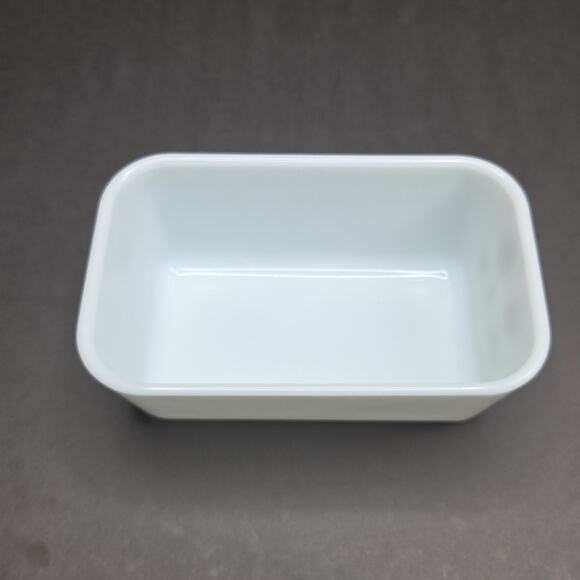 Pyrex Early American 1-1/2 Pint Refrigerator Dish 502 Fridgie White Brown USA - Picture 6 of 9